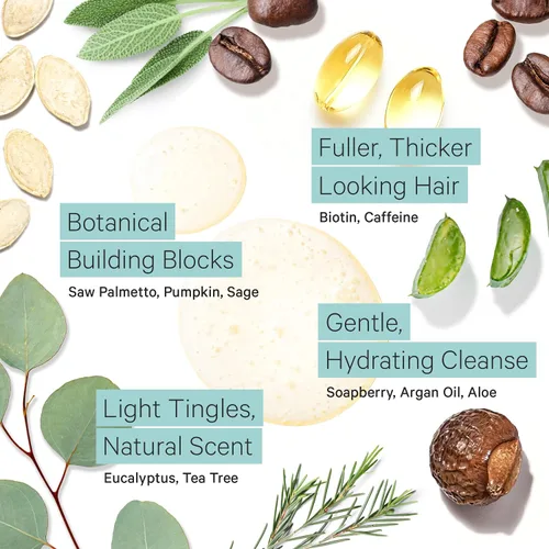 Vista 4 de Tree To Tub Biotin - Champú para engrosar el cabello fino para un volumen más grueso, más completo y acondicionador hidratante para cabello seco