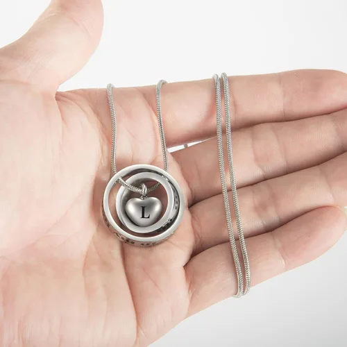 Vista 2 de Urn Necklace for Ashes for Women Ring Urn Necklaces Cross Cremation Jewelry Heart Necklace for Ashes Cremation Jewlery for Ashes for Men Memorial