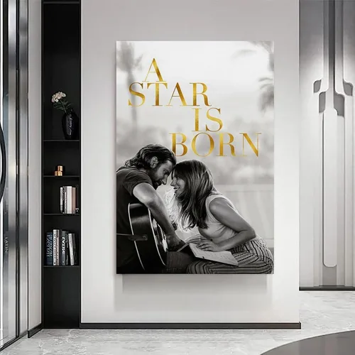 Vista 6 de A Film Star Is Born Musical Romantic Drama Retro Movie Poster Print Painting for Bedroom Canvas Wall Art Aesthetic Decorative Frame