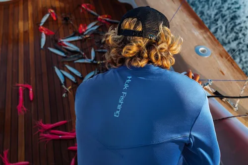 Vista 4 de HUK Icon X Camisa de pesca de manga larga para hombre