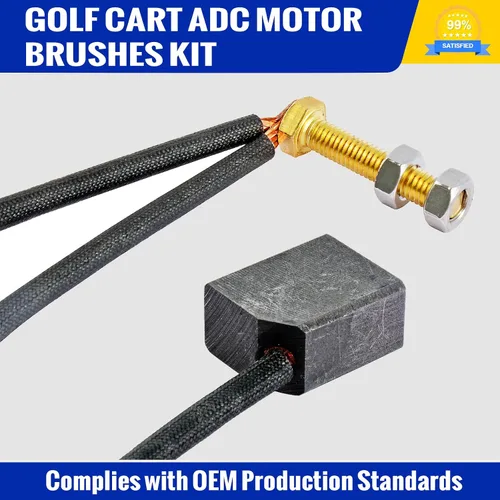 Vista 2 de Roykaw Kit de cepillos de motor ADC para carrito de golf para modelos Club Car y EZGO TXT, reemplaza al OEM # 73120-G25, 73120G25, 1021862-01
