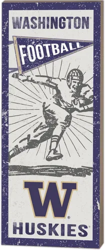 Vista 4 de KH Fan de los deportes 7"x18" reproductor de Notre Dame Fighting Irish clásico Wall Sign