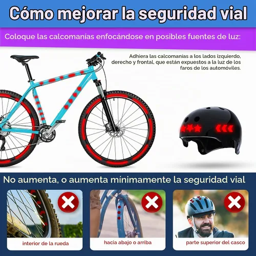 Vista 5 de LOOM® Mega Pegatinas Reflectantes para Bicicletas y Cascos 101pc Negro Our largest reflective sticker set with versatile sizes and shapes for