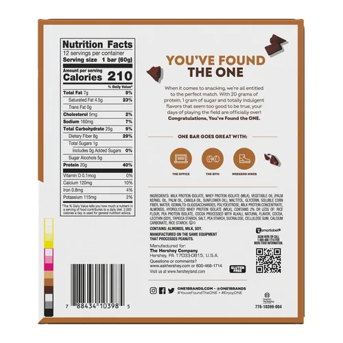 Vista 2 de ONE Barras de proteínas, Smores, sin gluten, con 0.71 onzas de proteína y 0.04 onzas de azúcar, grapas de despensa, 2.12 onzas (12 unidades)