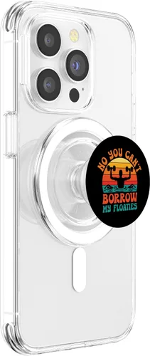 Vista 3 de Aqua Aerobics Fitness Funny Water Aerobics Instructor PopSockets MagSafe PopGrip for iPhone