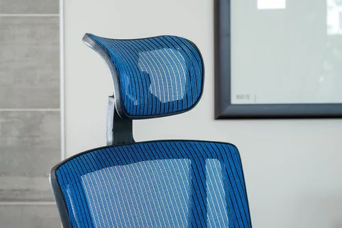 Vista 8 de Silla de oficina ergonómica ajustable negra de 53 pulgadas de alto, silla ergonómica de oficina en casa, silla ergonómica con reposacabezas, sillas