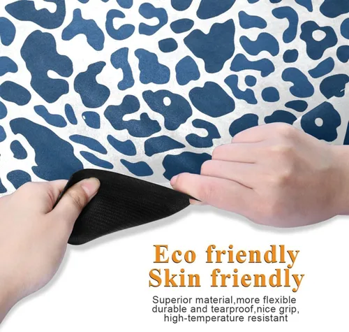 Vista 3 de Blue Leopard Yoga Mat Non Slip Thick Kids Eco Friendly Rubber Workout Foldable Yoga Mat Women Exercise