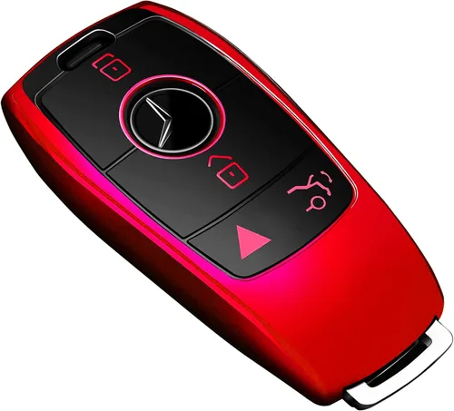 Vista 6 de Tukellen para Mercedes Benz Funda para llavero, Protector de llave de TPU suave especial compatible con 2017-2021 Clase E 2018-2021 Clase S Negro