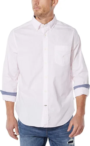 Vista 27 de Nautica - Camisa clásica para hombre, manga larga, con botones y elástica Índigo