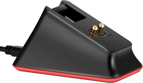 Vista 4 de Soarking Base de carga para Razer Wireless Mouse DeathAdder V2 Pro, Naga Pro, Viper Ultimate y Basilisk Ultimate con cable de 6.6 pies