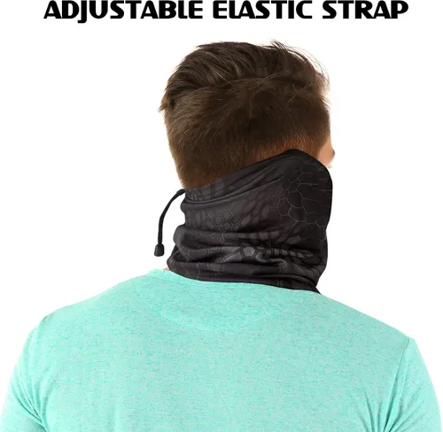 Vista 4 de Obacle Máscara facial con cordón ajustable para hombres y mujeres