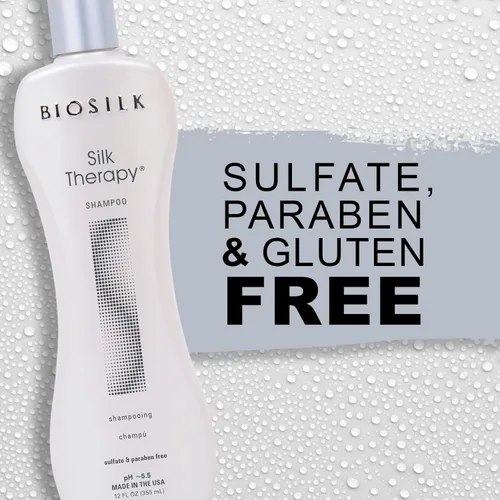 Vista 6 de Biosilk Silk Therapy Champú limpiador 12 onzas, paquete de de 1