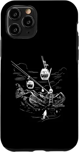 Vista 27 de iPhone 16 Ski Skiing Hobby Sport Snow Mountain Line Art Design Case