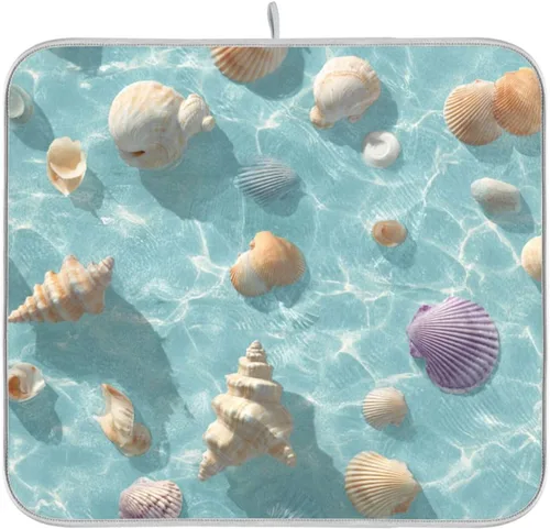 Vista 63 de Tapete de secado de platos para encimera de cocina, tapete de secado de platos, tapete escurridor de platos, almohadilla de microfibra absorbente