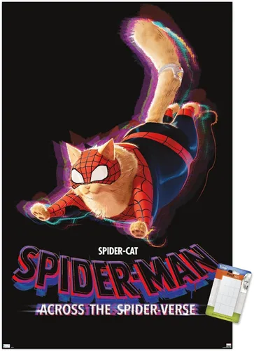 Vista 10 de Marvel Spider-Man: Across The Spider-Verse - Póster de pared de una hoja de Spider-Cat, 22.4 pulgadas de largo x 14.7 pulgadas de ancho, versión