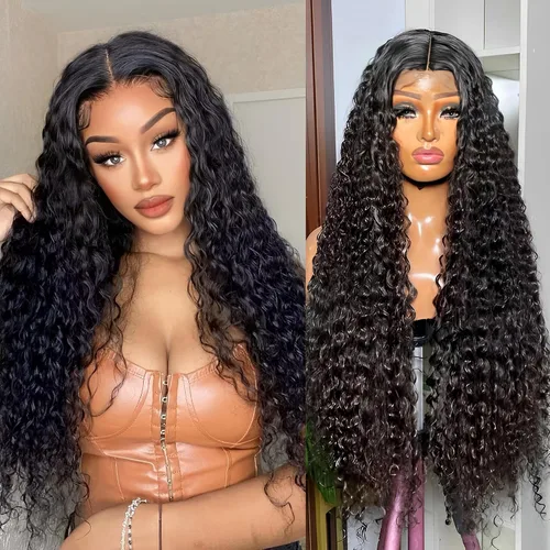 Vista 9 de Pelucas de encaje frontal 99j burdeo onduladas con cabello humano pre-arrancadas 13x6 para mujeres negras, onda corporal, sin pegamento, nudos 99j