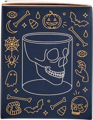 Vista 8 de Vaso de chupito de vidrio en forma de calavera Fred & Friends., DOOMED calavera de cristal, N/A, DOOMED