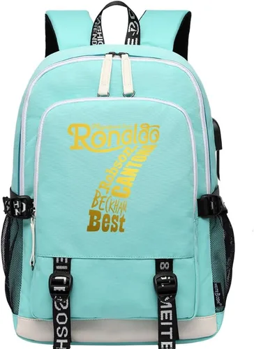 Vista 17 de Soccer Player 7 Mochila deportiva multifunción para viajes, portátil, para fanáticos del fútbol, para hombres y mujeres, negro - 2, Tamaño único