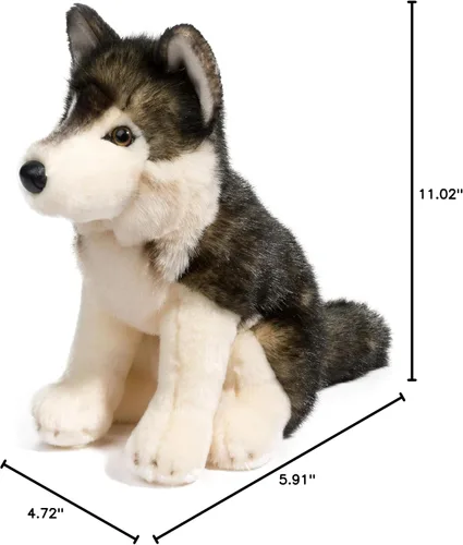 Vista 7 de Douglas Peluche de lobo Atka