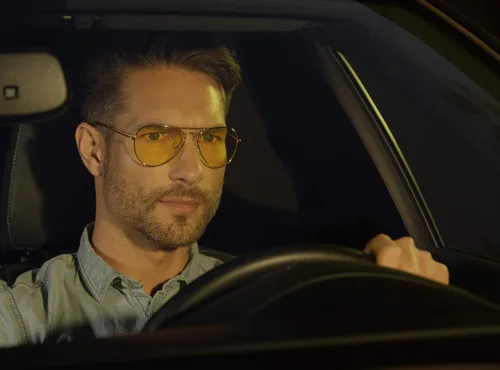 Vista 5 de Eagle Eyes Classic Aviator Night-Lite - Gafas de conducción nocturna