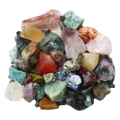 Vista 4 de 5 libras de piedra preciosa de zafiro rubí esmeralda rubí esmeralda zafiro Paquete de 2 especiales Mezcla de piedras preciosas Gemas garantizadas