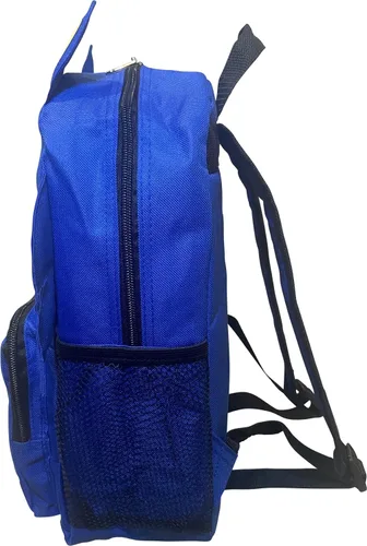 Vista 4 de Ruz Sonic The Hedgehog Mochila escolar de cara grande de 14 pulgadas con orejas y plumas 3D