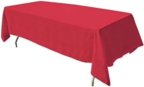 Vista 23 de GEFEII Servilletas de tela de poliéster sólido de 18 x 18 pulgadas para cocina, mantel rectangular cuadrado redondo para bodas, fiestas