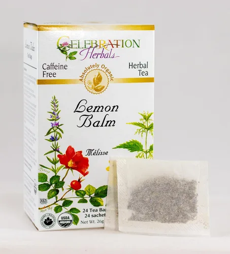 Vista 2 de Celebration Herbals Bolsas de té de bálsamo de limón orgánico, 24