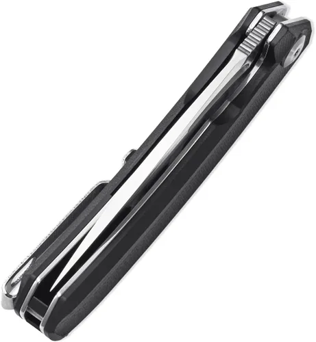 Vista 7 de Sitivien Cuchillo plegable ST119, hoja de acero D2 y mango G10, cuchillo de herramientas EDC con clip de bolsillo para acampar al aire libre Negro