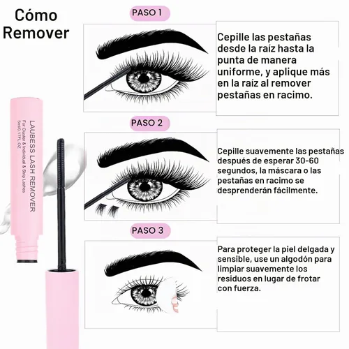 Vista 4 de Kit de extensiones de pestañas, 300 unidades, kit de extensiones de pestañas resistentes al agua, kit de extensión de pestañas, cepillo para quitar