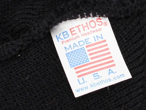 Vista 5 de KBETHOS Made in USA - Gorro de punto acrílico doblado con puños para hombre y mujer, color liso, unisex, frío 1. Gorro largo sólido negro