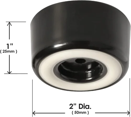 Vista 2 de Slipstick CB511 Protectores para patas de muebles, para no dañar el piso, de 1 pulgada de alto, con hule antiderrapante. Juego de 4