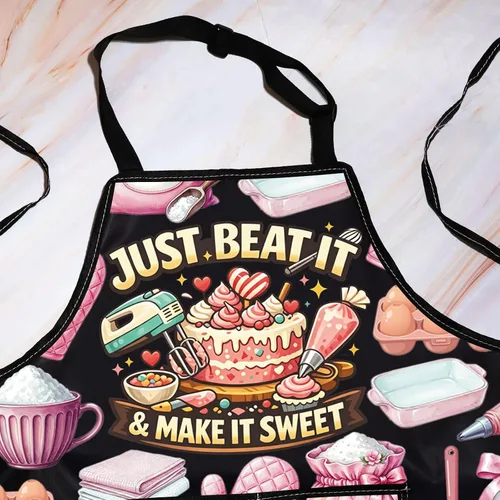 Vista 3 de WZMPA Delantal ajustable Queen Of The Cakes para los amantes de los pasteles Hazlo dulce Ap