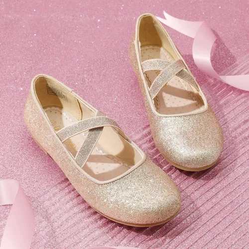 Vista 3 de DREAM PAIRS Zapatos de vestir tipo bailarina, de piso, para niñas Mary Jane