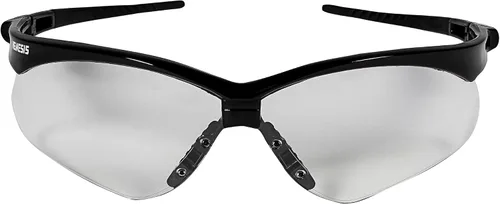 Vista 2 de KleenGuard Nemesis - Gafas de seguridad con montura negra, lente transparente antivaho