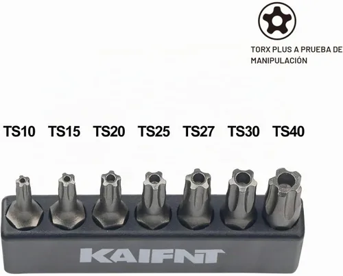 Vista 3 de K001 Torx Plus - Juego de brocas de seguridad a prueba de manipulaciones de 5 puntos, 7 piezas