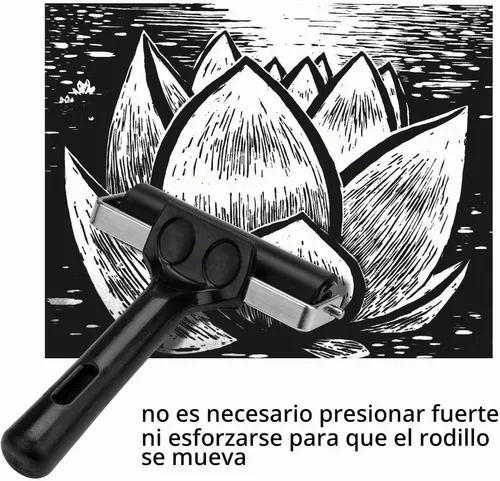 Vista 4 de 2 rodillos de goma, rodillo de pegamento de goma dura para herramientas de construcción, estampado, estampado, aplicación de pegado, 3.8 pulgadas