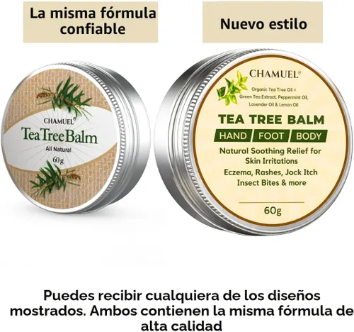 Vista 8 de Bálsamo de aceite de árbol de té, alivio de la picazón en la piel para erupciones calmantes, picor de deportista, pie de atleta, foliculitis