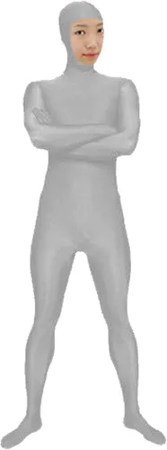 Vista 8 de VSVO Body completo Zentai de cara abierta de elastano para adultos y niños