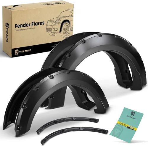 Vista 21 de YHTAUTO Juego de 4 guardabarros estilo fábrica OE para Ford F-150 Fleetside 2004-2008 (no compatible con los modelos Heritage), Lincoln Mark LT