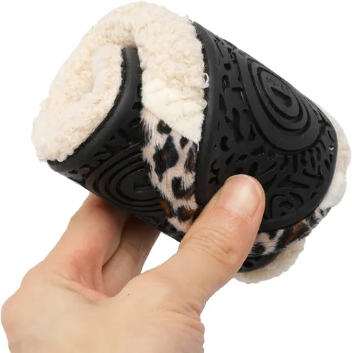 Vista 6 de Scurtain Pantuflas unisex con suela de goma para adultos