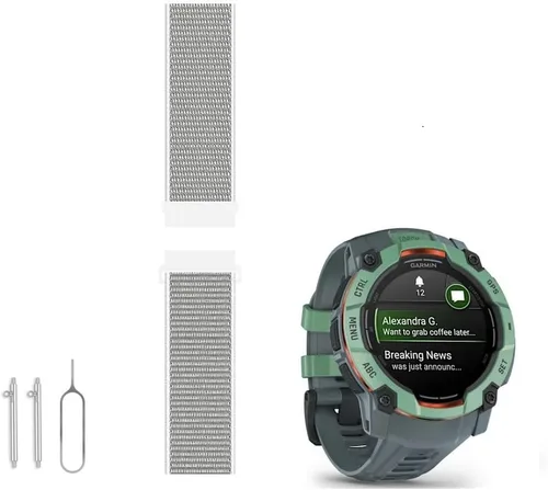 Vista 8 de C2D JOY Correa de nailon tejida compatible con Instinct Tactical/Esports/Surf/Camo/Solar Instinct 2/2S Reloj deportivo al aire libre Correr