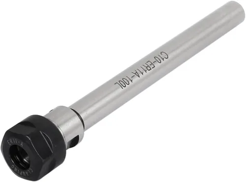 Vista 12 de uxcell CNC Milling C8-ER8A-100L Varilla de extensión de torno de portabrocas recto
