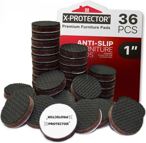 Vista 9 de Almohadillas Antideslizantes para Muebles X-PROTECTOR 48 PIEZAS - 32 piezas Redondas de 1" + 16 piezas Cuadradas de 2" Agarraderas para Muebles!