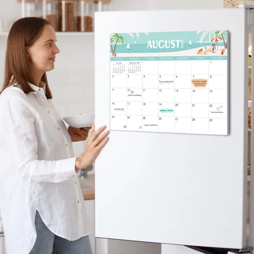 Vista 5 de SKYDUE Calendario magnético para refrigerador, calendario de refrigerador 2026-2027 - 11 x 8.5 pulgadas, 18 meses, desde noviembre de 2025 a julio