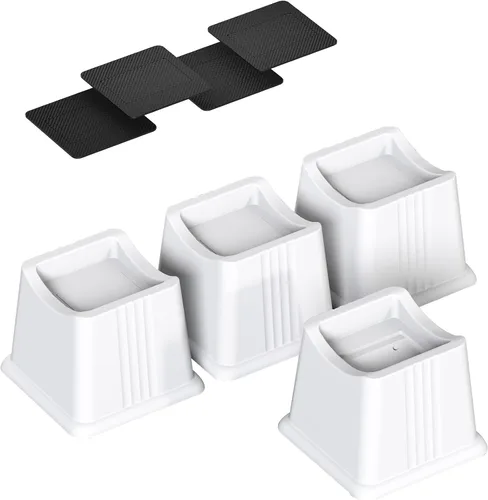 Vista 11 de Elevadores ajustables para muebles de cama elevan cualquiera de 1.3 pulgadas o 2.3 pulgadas, elevador de cama resistente para sofá, silla, sofá
