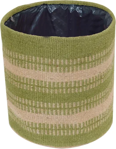 Vista 12 de Cesta de Maceta de Yute Resistente, Cesta Tejida Moderna, Maceta para Flores, Maceteros de Interior para Suelo, Cesta Organizadora de Almacenamiento