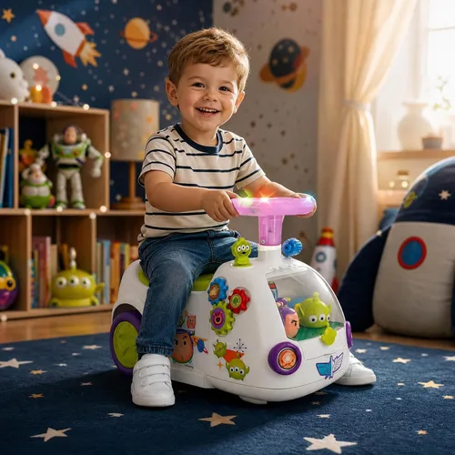 Vista 10 de Kiddieland Disney Toy Story Activity Ride-On, Buzz Zoom