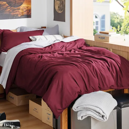Vista 41 de Bedsure - Juego de funda de edredón tamaño individual/individual XL - Juego de ropa de cama suave de microfibra cepillada doble para niños