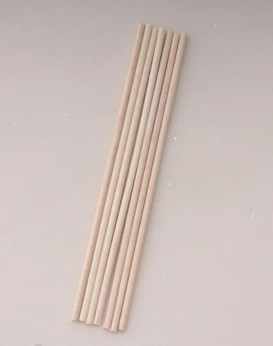 Vista 4 de 60 varillas de madera de 4 pulgadas de madera natural sin terminar para proyectos de manualidades, decoración del hogar, decoración del hogar